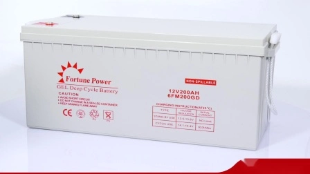 12V200ah Deep Cycle Gel Battery for Solar Power System